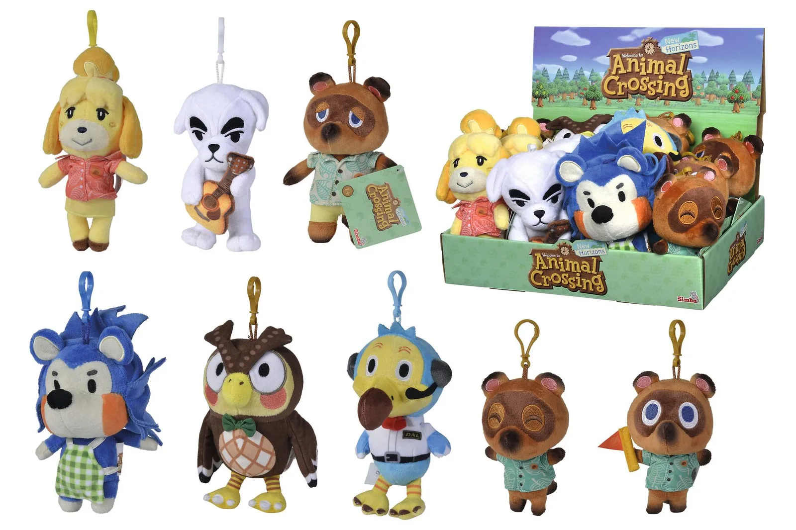 Animal Crossing Plush Keychains – 12-Piece Resident Assortment 15 cm