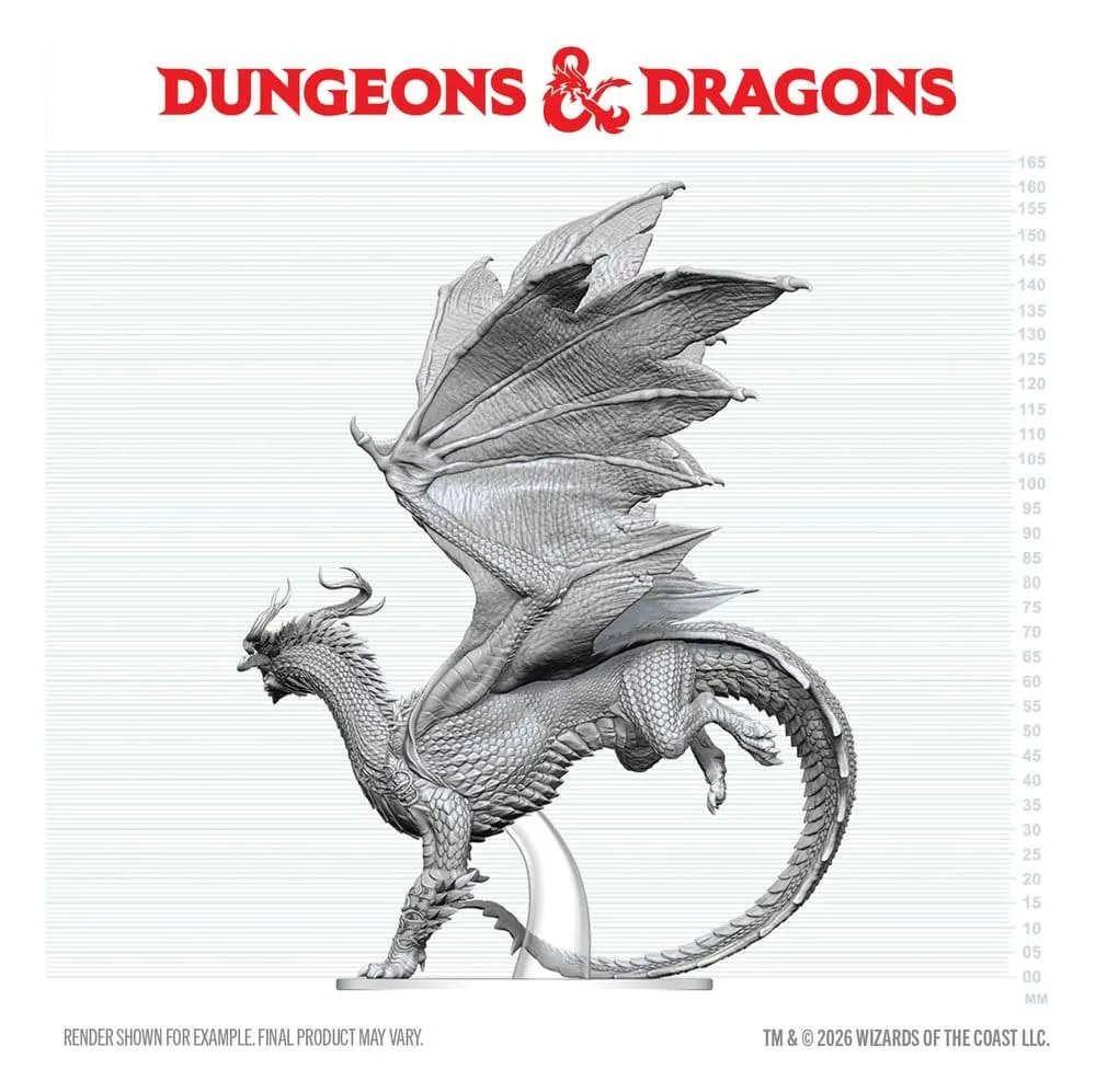Dungeons & Dragons Miniature – Adult Spirit Dragon Unpainted 24 cm 5