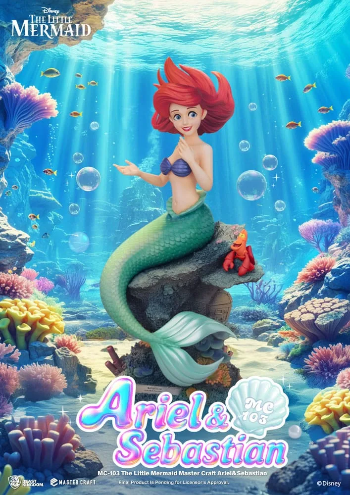 The Little Mermaid Statue – Ariel and Sebastian 42 cm