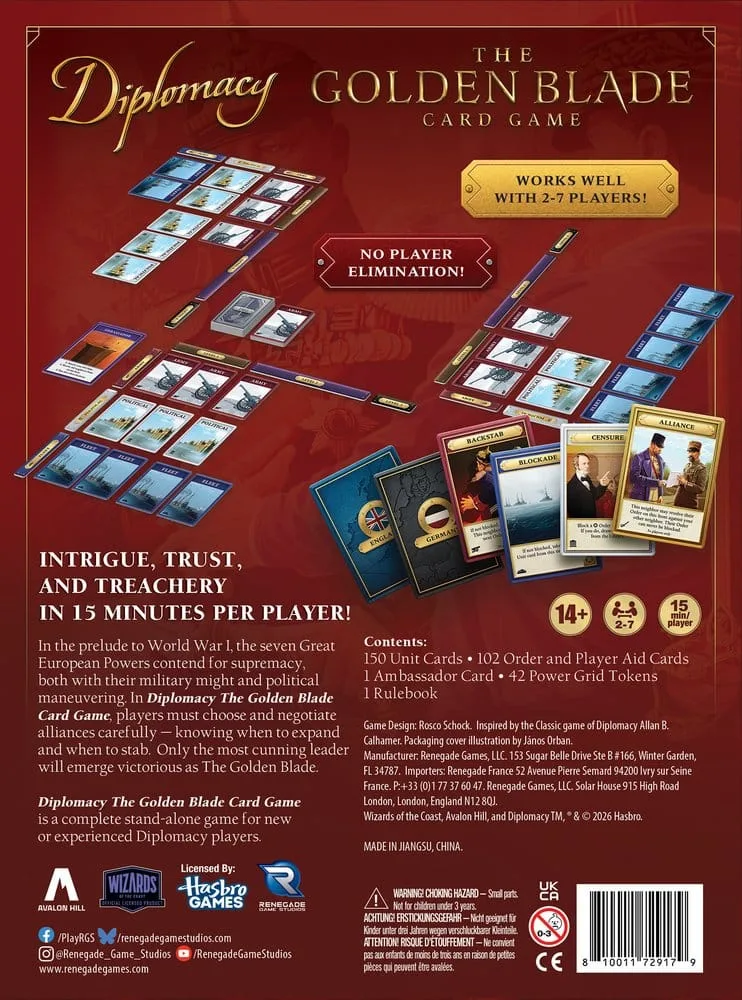 Diplomacy Card Game – The Golden Blade English Edition 2