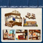 Fukuoka Mentaiko Kitchen Model Kit – Miniature House 11 x 9 cm 4