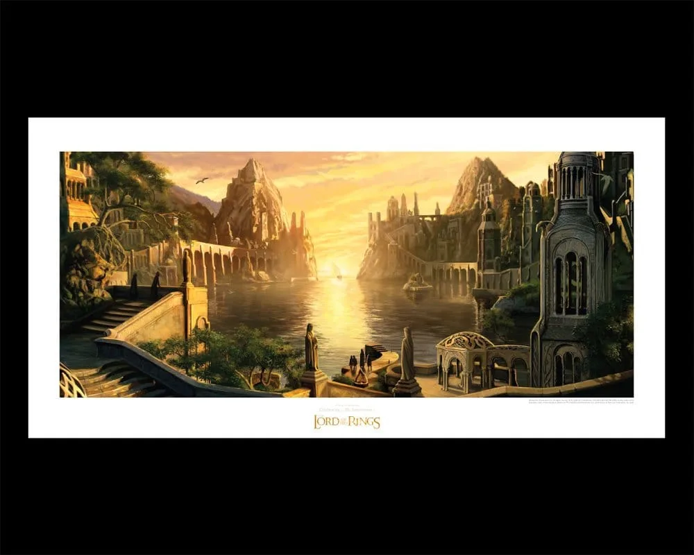 Lord of the Rings Art Print – The Grey Havens 59 x 29.7 cm 2