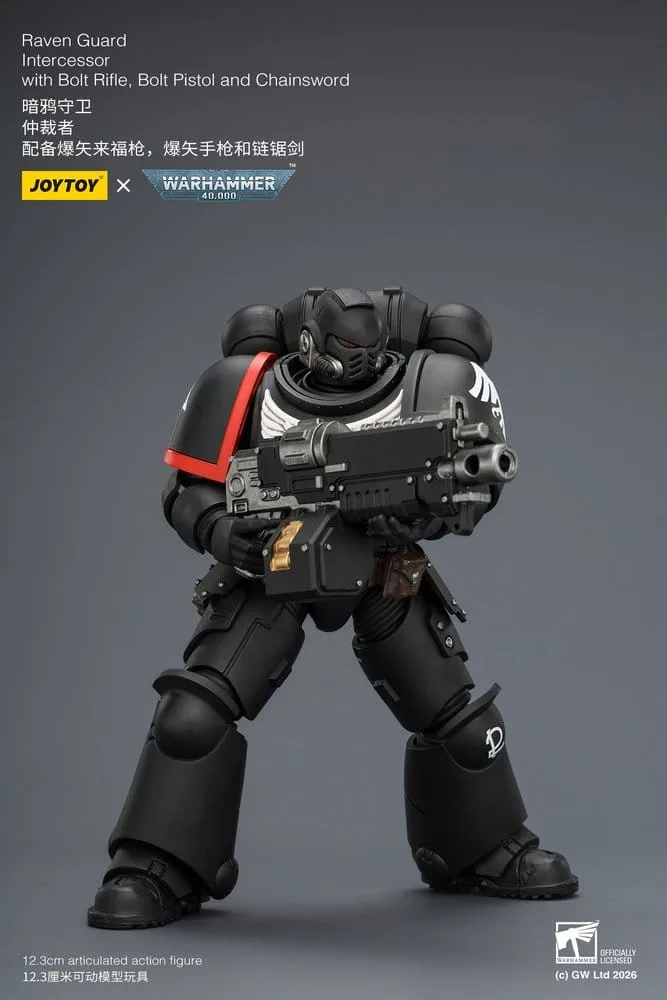 Warhammer 40,000 Action Figure – Raven Guard Intercessor 12.3 cm 14