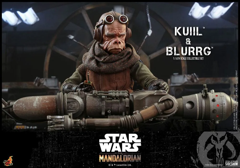 Star Wars Action Figure Set – Mandalorian Kuiil & Blurrg 1/6 37 cm 16