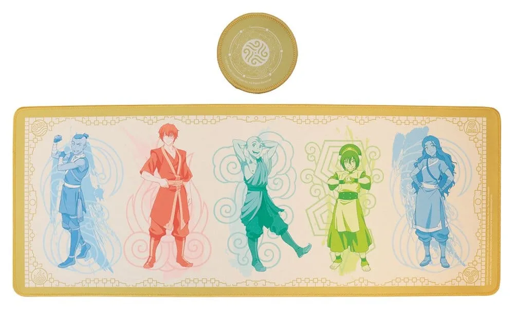 Avatar The Last Airbender Desk Pad & Coaster Set – Elements 1