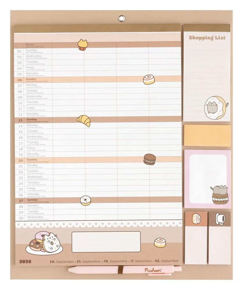 Pusheen Magnetic Planner – 2026/27 30 x 35 cm 3