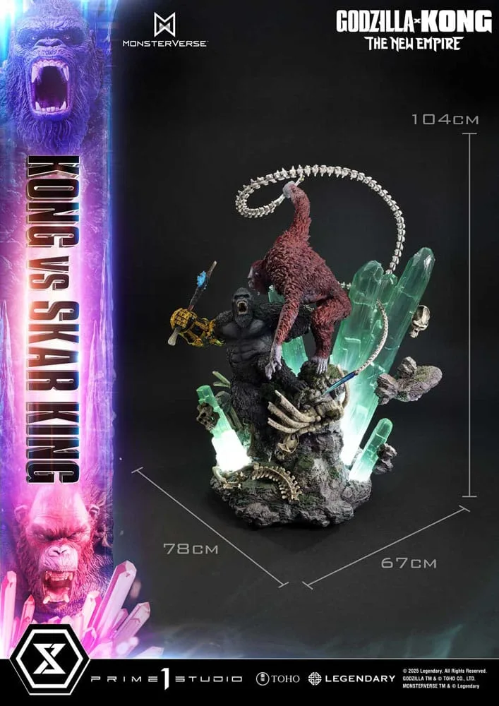 Godzilla x Kong Statue – Kong vs Skar King Bonus Version 104 cm 19