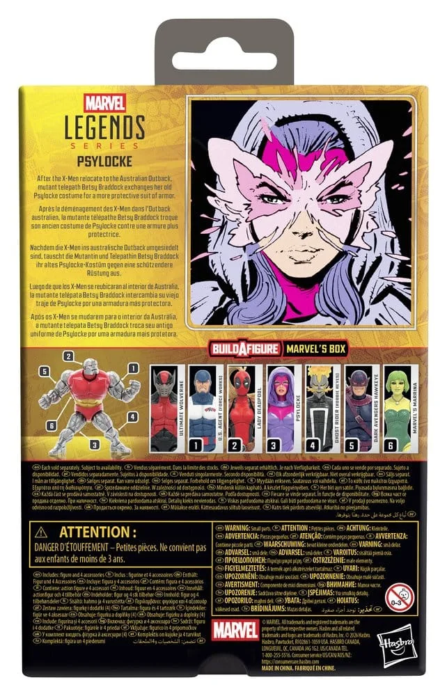 Marvel Legends Action Figure – Psylocke Box BAF 15 cm 2