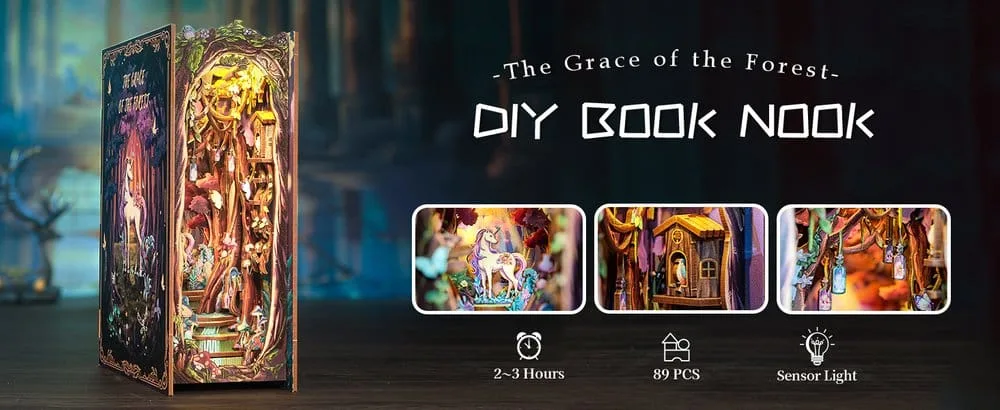 The Grace of Forest Book Nook – Wooden Puzzle 22 x 8 cm 6
