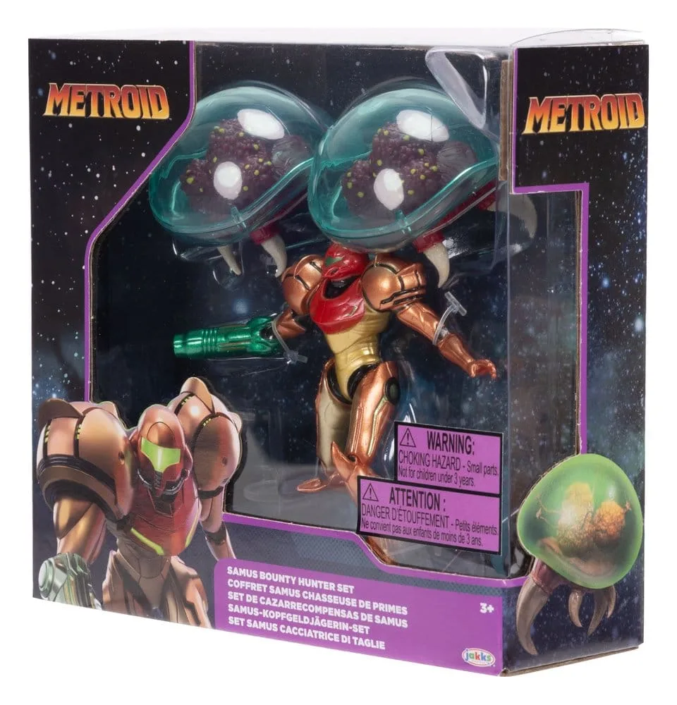Metroid Minifigurenset – Samus Bounty Hunter 3 stuks 6 cm 2