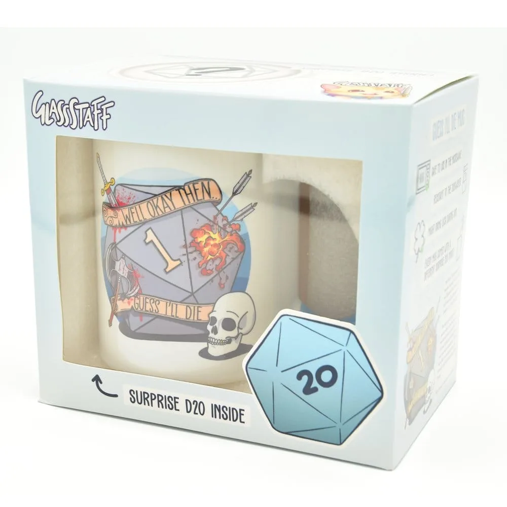 Glassstaff Mug and Dice Gift Set – D20 Guess I’ll Die 3