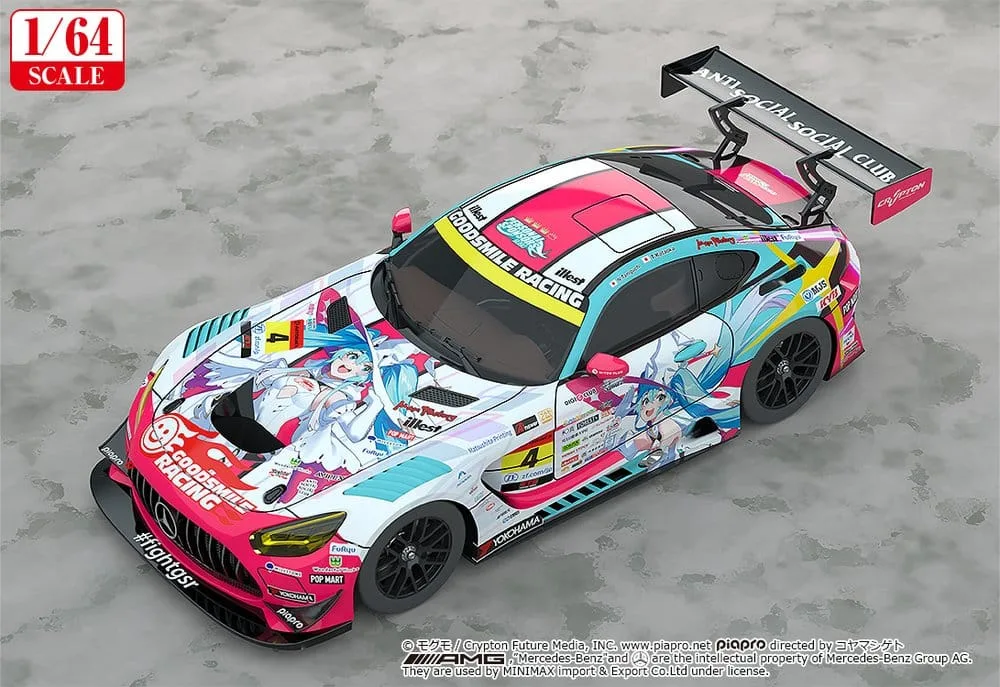 Hatsune Miku GT Project Model Car – AMG 2024 Opening 1/64 7 cm 2