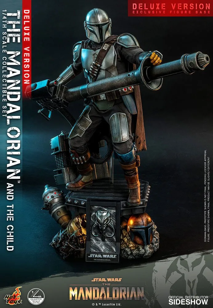 Star Wars Action Figures – Mandalorian and Child Deluxe 1/4 Scale 14