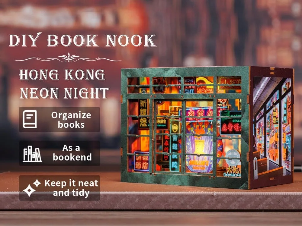 Hong Kong Book Nook – CuteBee Neon Light 13 x 17 cm 8