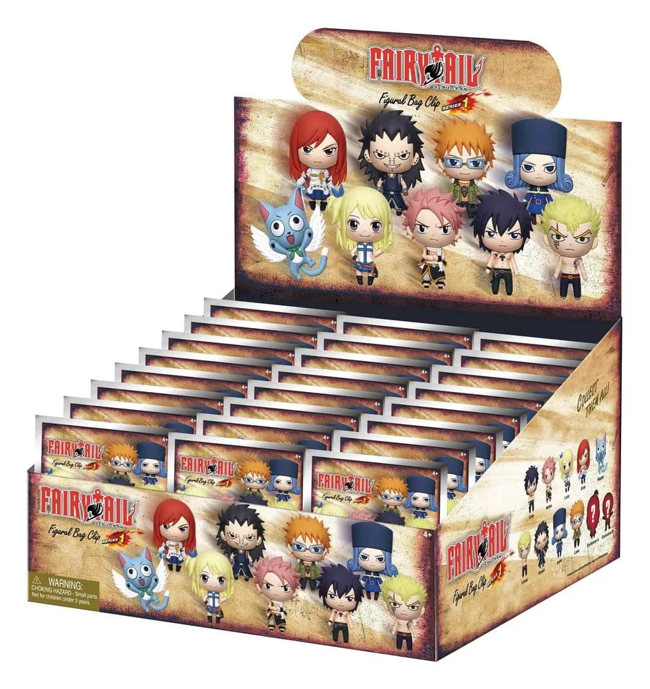Fairy Tail Foam Bag Clips – Series 1 Display of 24