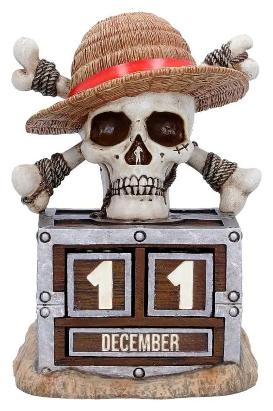 One Piece Perpetual Calendar – Luffy Jolly Roger 16 cm