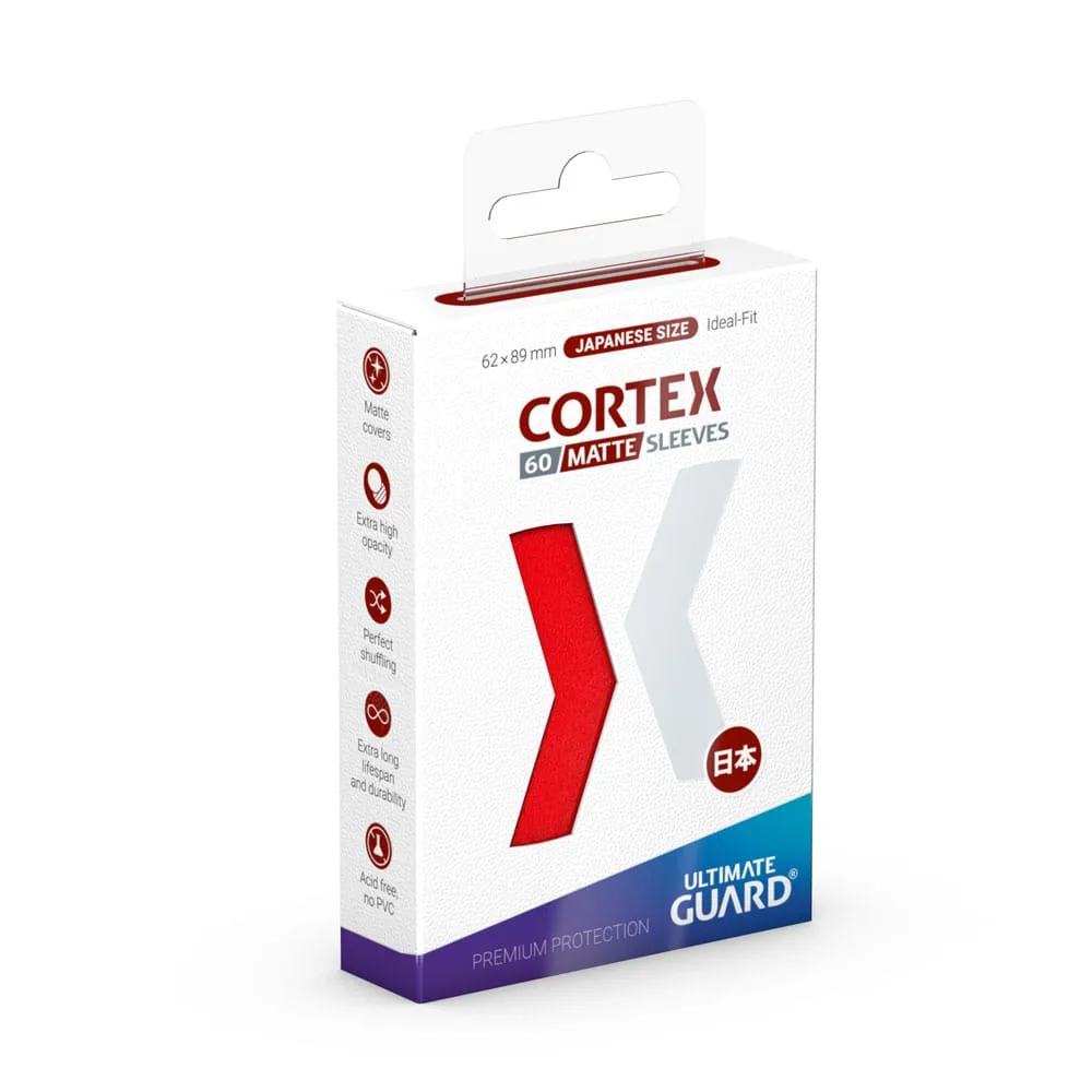 Ultimate Guard Card Sleeves – Cortex Matte Japanese Red 60-Pack