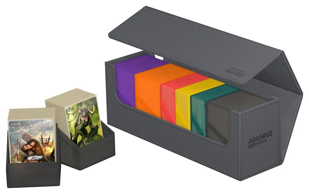 Ultimate Guard Card Storage Box – Arkhive 400+ Xenoskin Grey 7