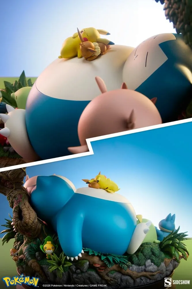 Pokémon Diorama – Snorlax Picnic Scene 33 cm 5