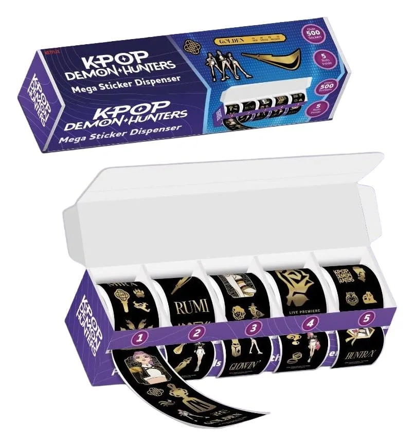 KPop Demon Hunters Sticker Dispenser – Golden