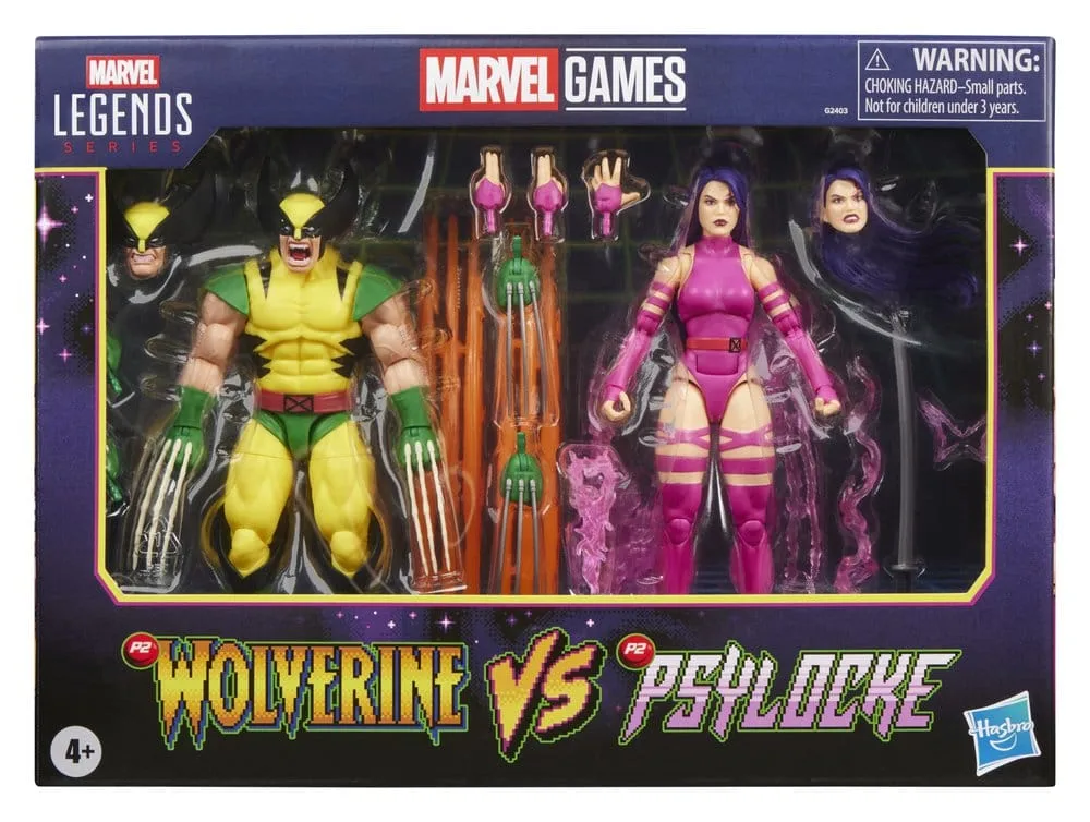 Marvel Action Figures – Legends Wolverine and Psylocke 2-Pack 15.2 cm 6