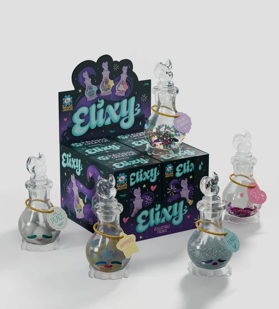 Elixy Mini Figures – Series 1 Blind Box Display of 4 8 cm 9