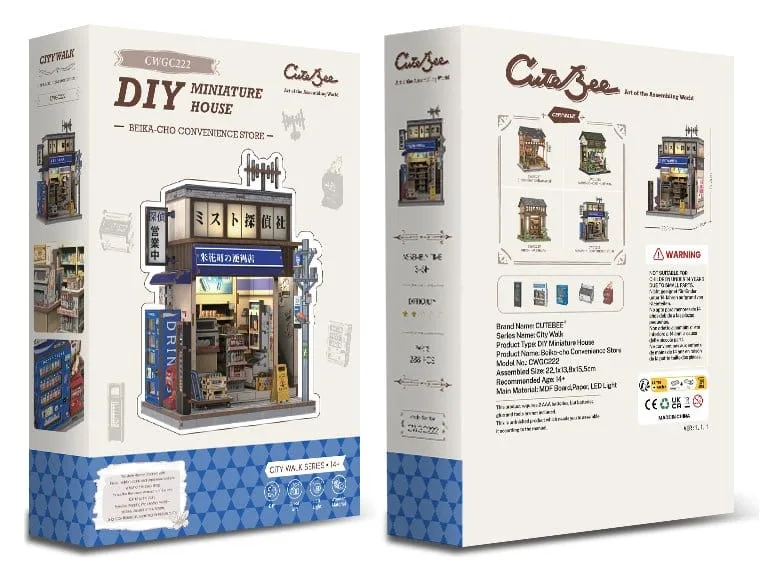 Miniature House Model Kit – Beika-cho Convenience Store 22 x 15 cm 10