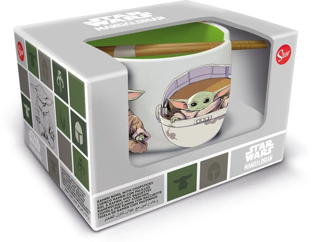 Star Wars The Mandalorian Ramen Bowl – Grogu with Chopsticks 500 ml 2