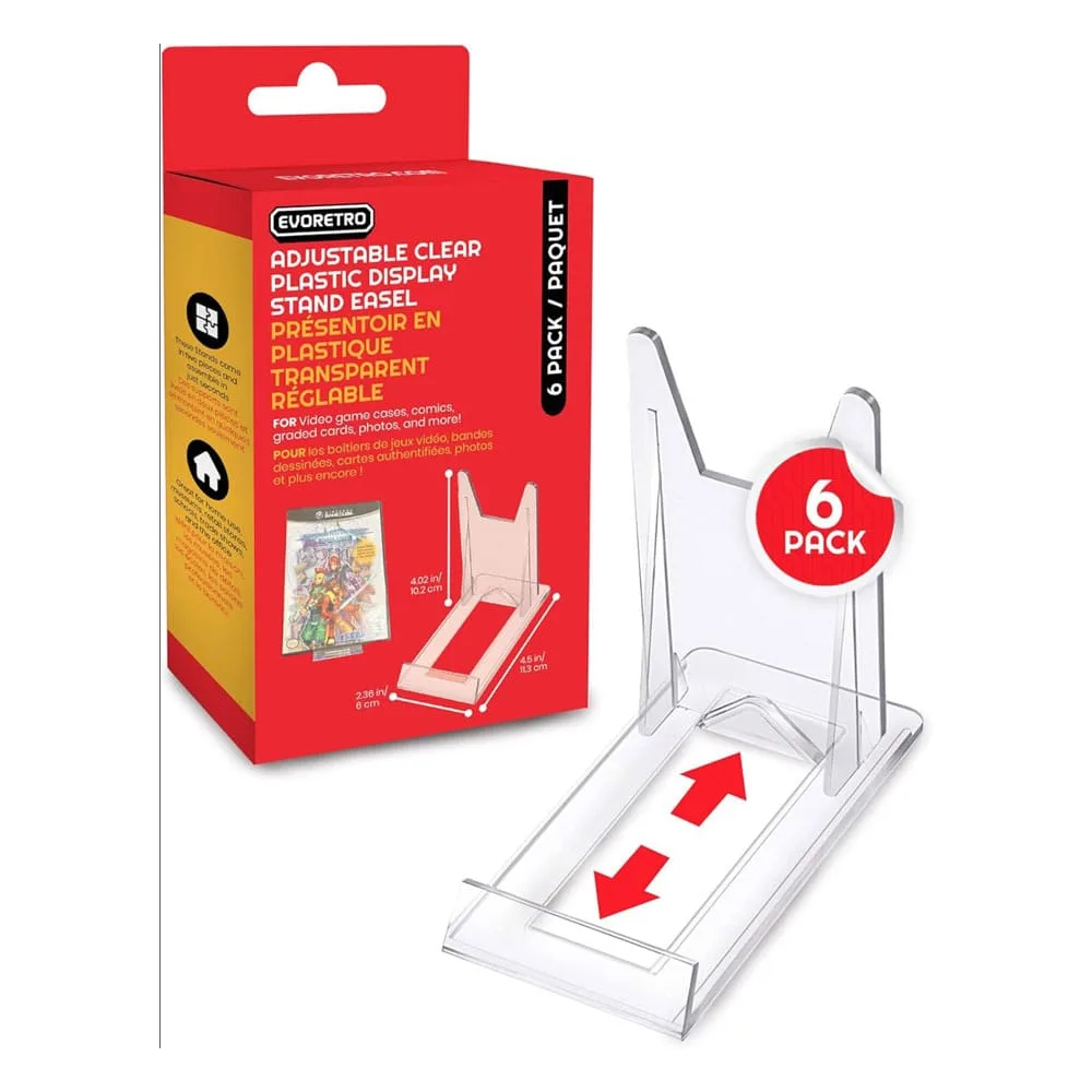Video Game Case Stands – Adjustable Easel Pack of 6