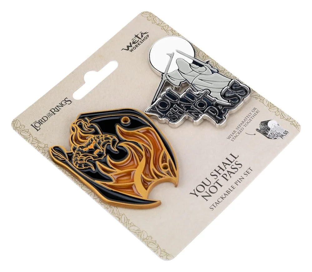 Lord of the Rings Pins – You Shall Not Pass 2-Pack 7.5 cm 3
