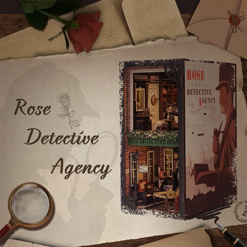 Rose Detective Agency Book Nook – CuteBee Bouwpakket 23 x 11 cm 2
