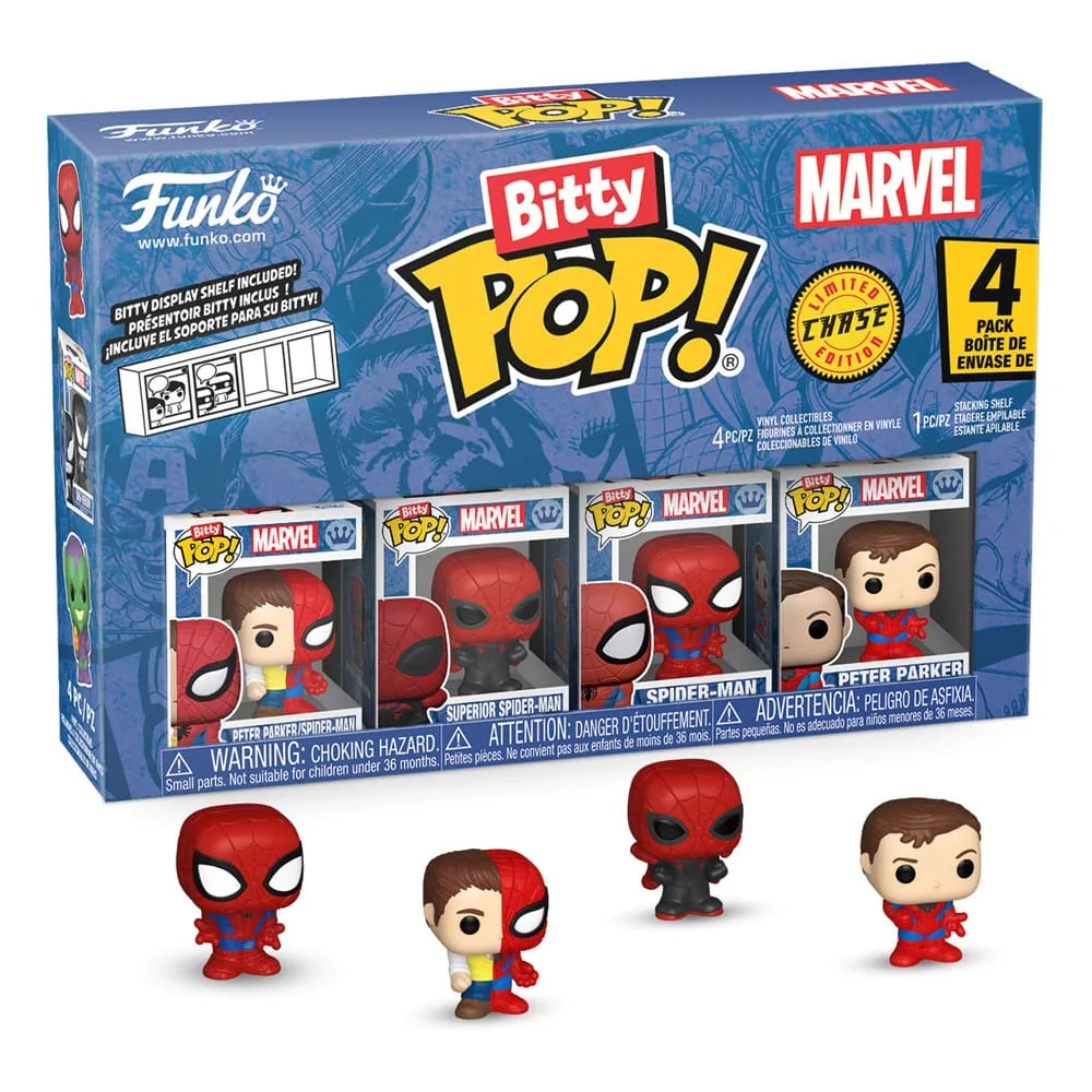 Spider-Man Mini Figures – Bitty POP Series 4 Four-Pack 2 cm