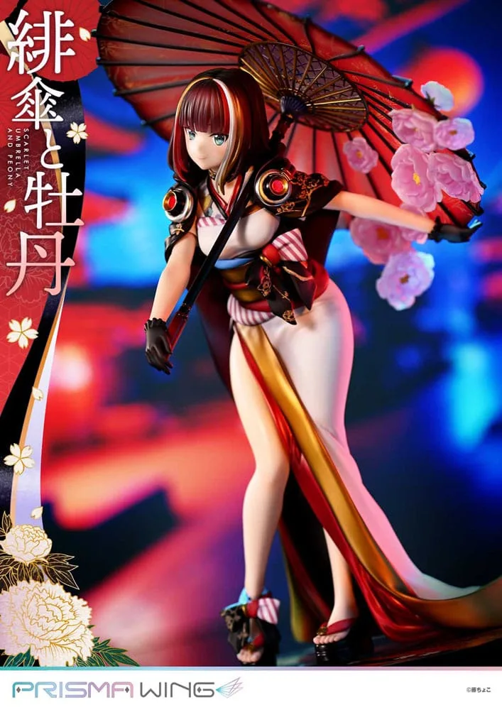 Fuzichoco PVC Statue – Scarlet Umbrella and Peony 1/7 Scale 28 cm 7