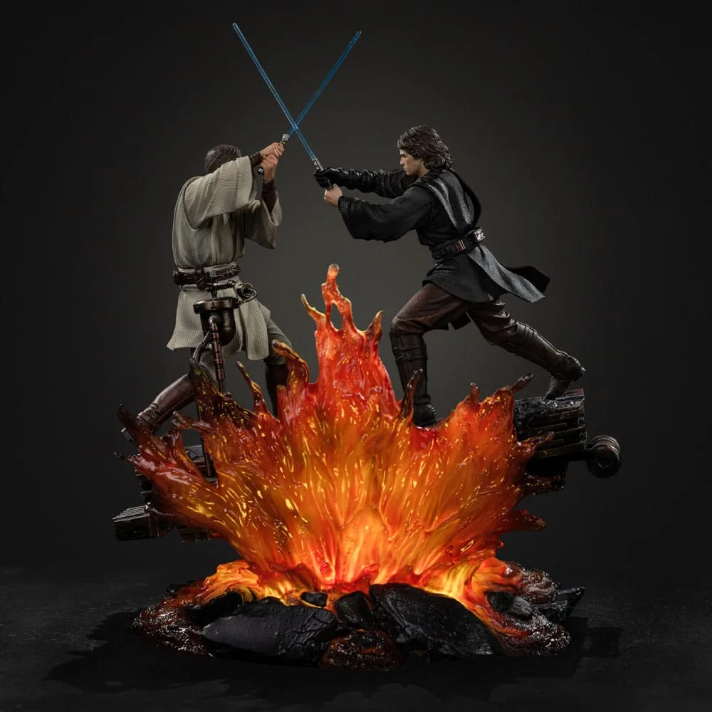 Star Wars Statue – Anakin vs. Obi-Wan mit Beleuchtung 34 cm 5