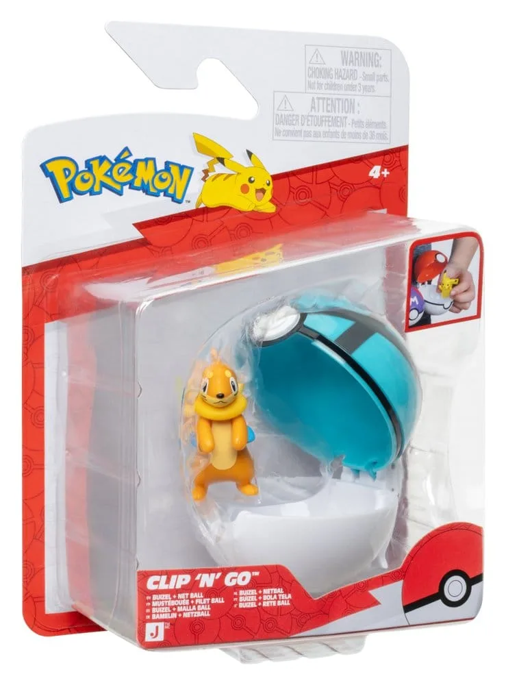 Pokémon Action Figure – Clip ‘n’ Go Buizel and Net Ball 3