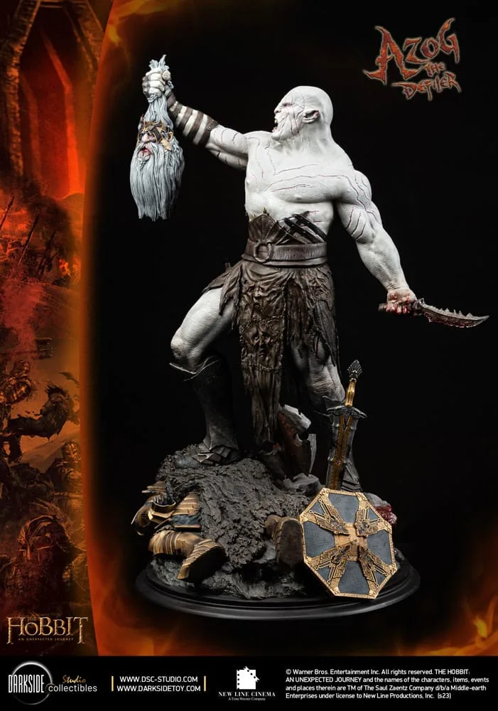 The Hobbit Beeld – Azog John Howe Signature Edition 1/3 90 cm 5