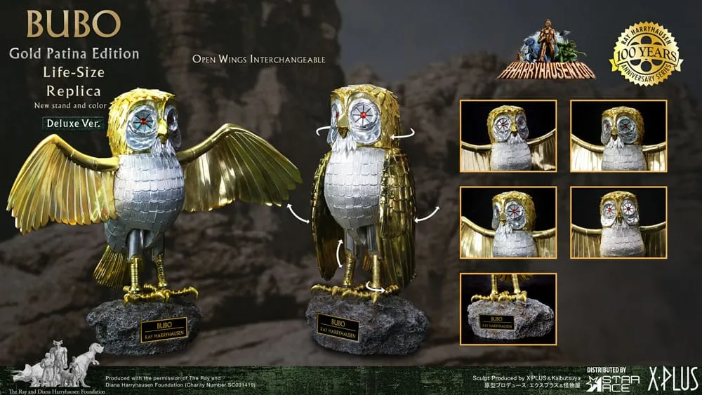Clash of the Titans Statue – Bubo Gold Patina Deluxe 10