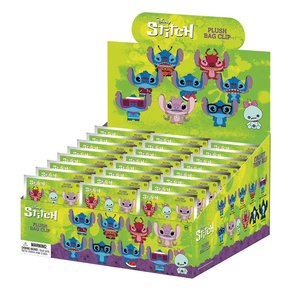 Lilo & Stitch Plush Bag Clips – Stitch 24 Blind Bag Display 3