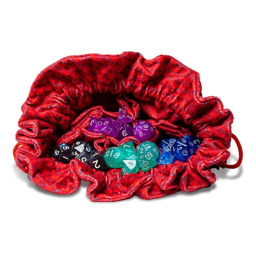 Dragon Storm Dice Bag – Red Dragon Scales 15 x 10 x 2 cm