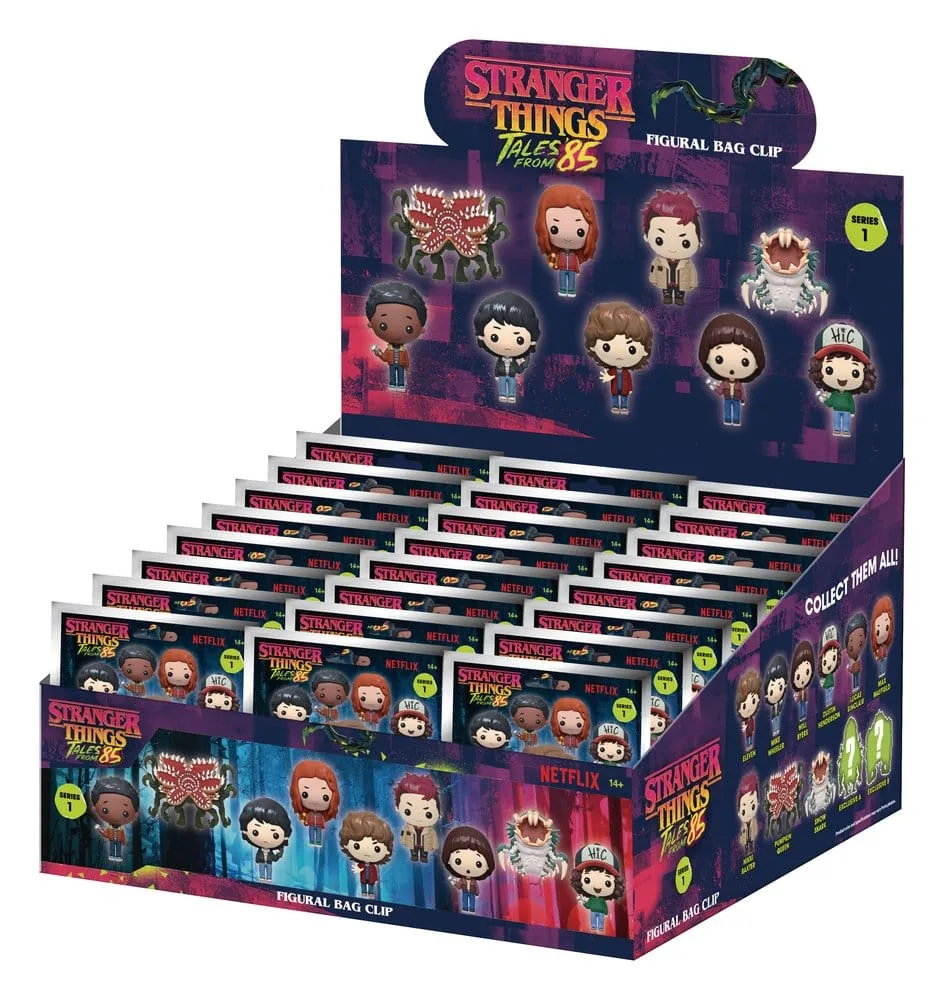 Stranger Things Bag Clips – Tales of 85 Series 1 Display 24 Packs