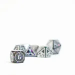 FanRoll Dice Set – Framed Void 7-Piece 16 mm 4
