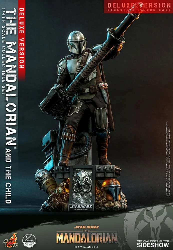 Star Wars Action Figures – Mandalorian and Child Deluxe 1/4 Scale 13