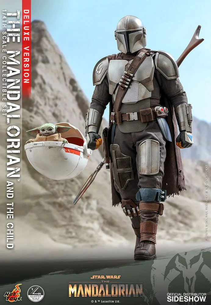 Star Wars Action Figures – Mandalorian and Child Deluxe 1/4 Scale 16
