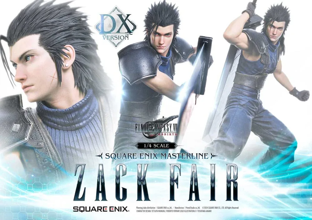Final Fantasy VII Rebirth Statue – Zack Fair Deluxe 1/4 57 cm 2