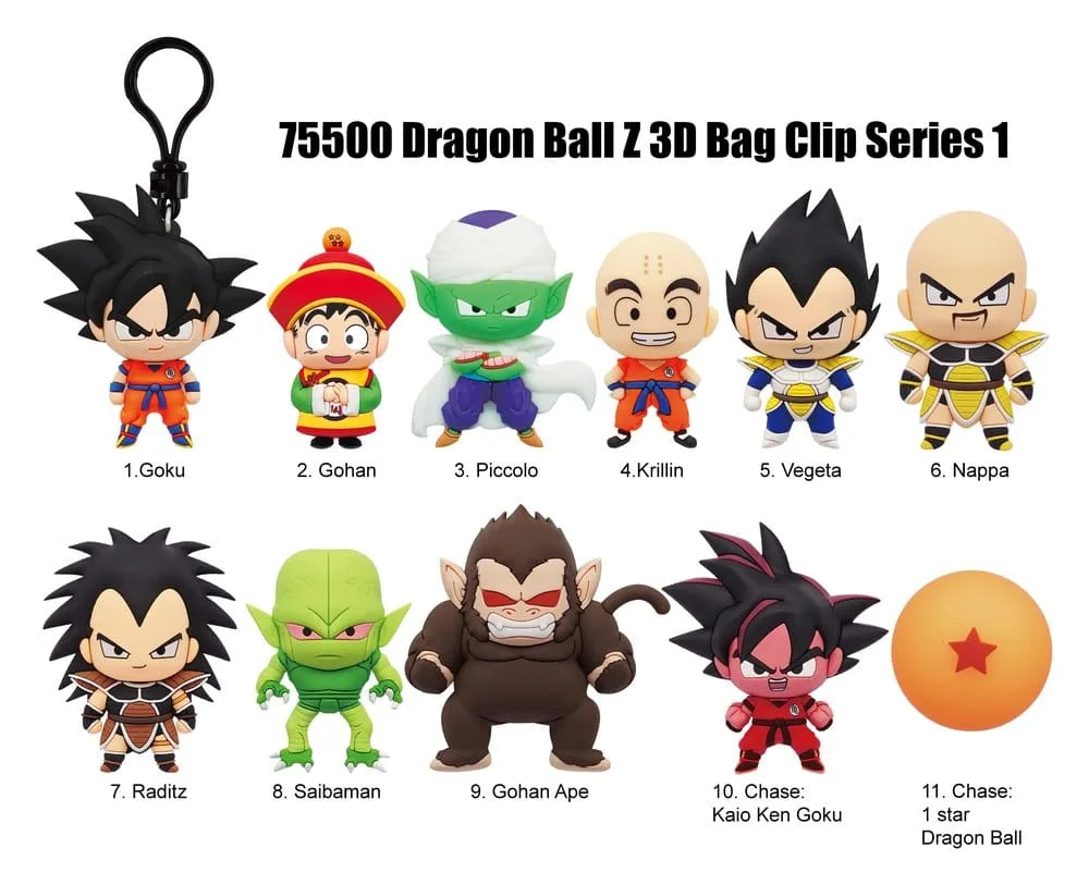 Dragon Ball Z Bag Clips – Series 1 Display of 24 2