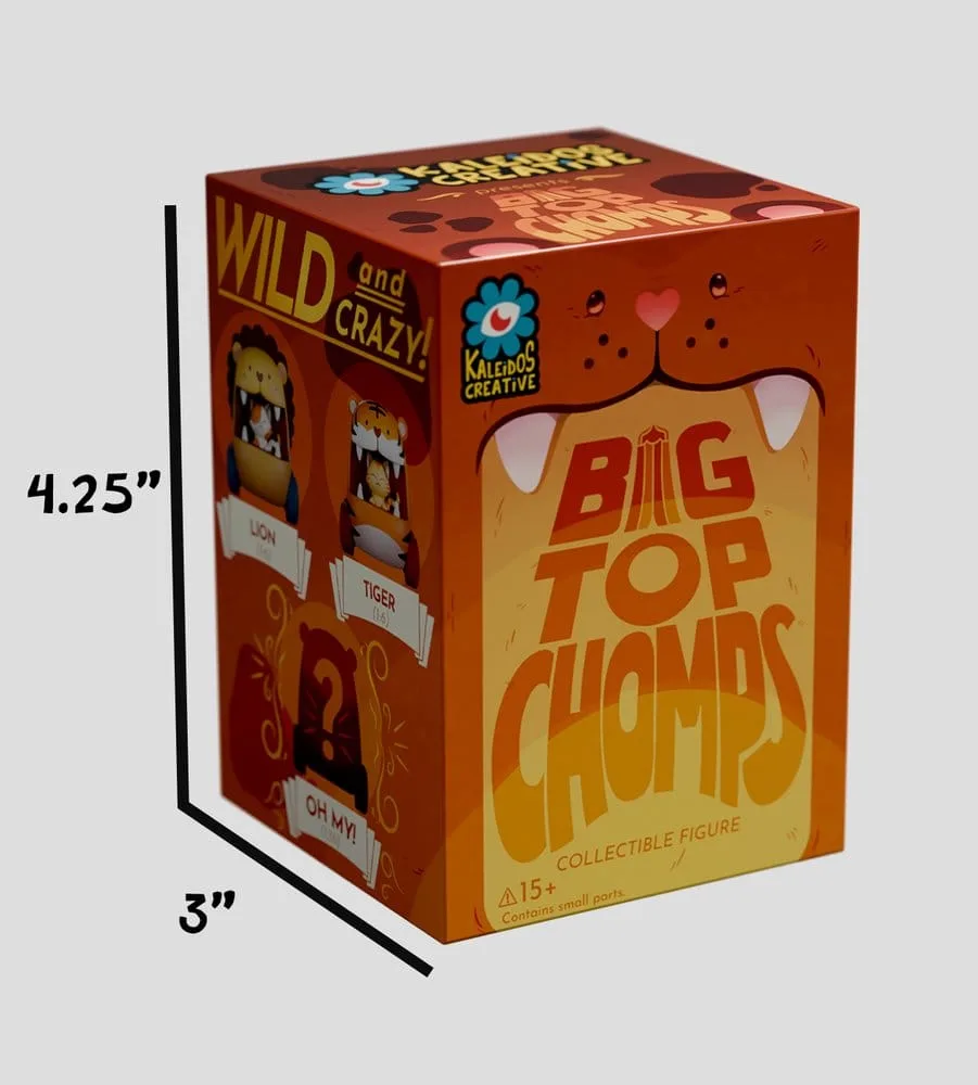 Big Top Chomps Rückziehautos – Serie 1 6er-Display 6 cm 2