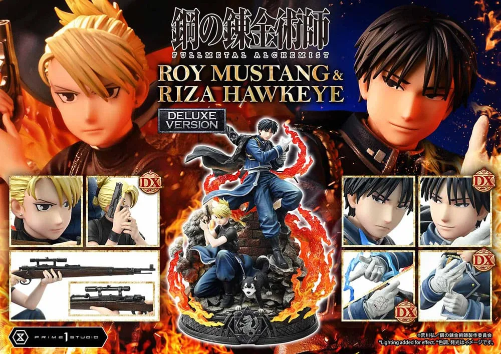 Fullmetal Alchemist Statue – Roy Mustang and Riza Hawkeye 50 cm 4