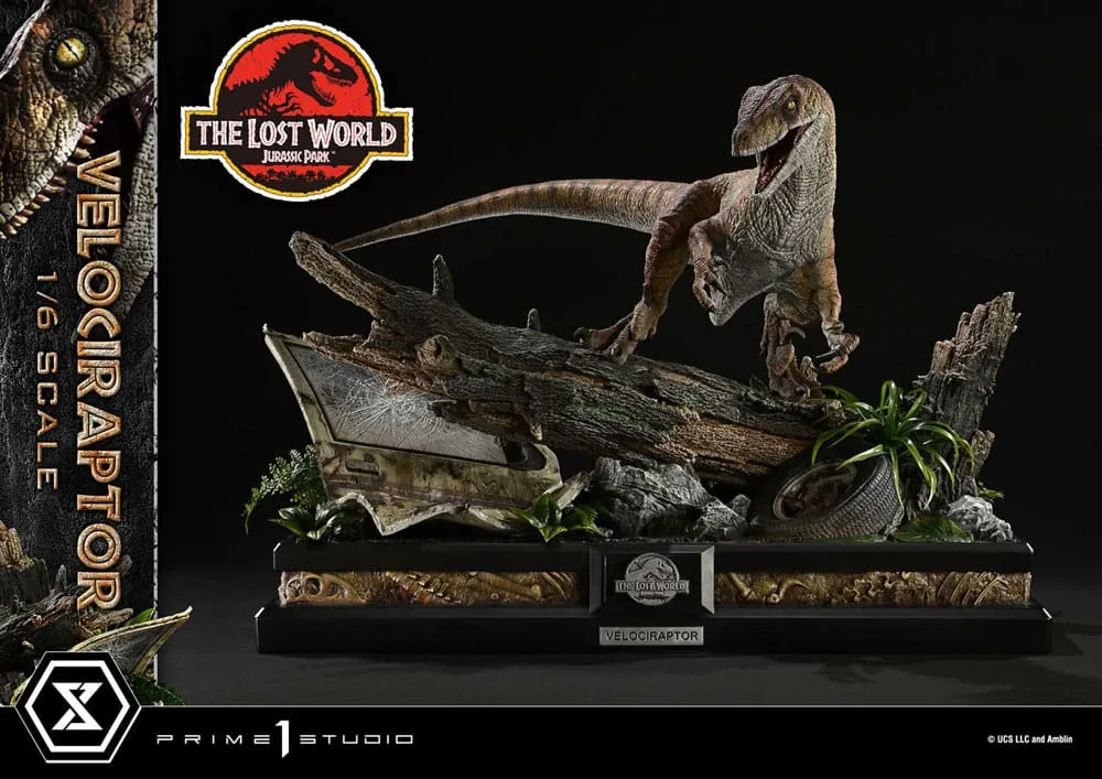 Jurassic Park II Statue – Tiger Stripe Velociraptor 1/6 41 cm