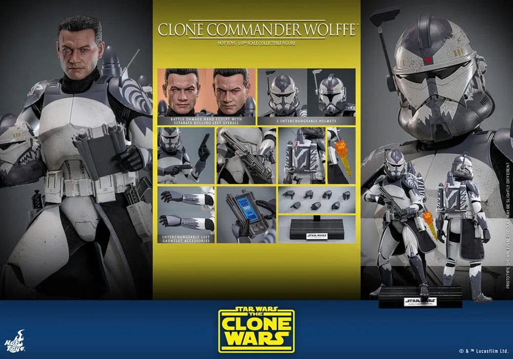 Star Wars The Clone Wars Action Figure – Commander Wolffe 30 cm 20