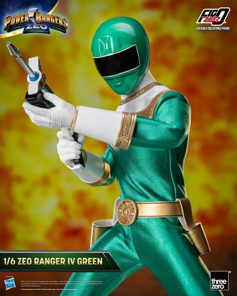 Power Rangers Zeo Action Figure – FigZero Ranger IV Green 30.7 cm 10